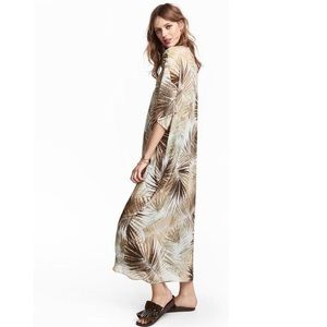 Palm print sheer dress/bathing suit cover up!